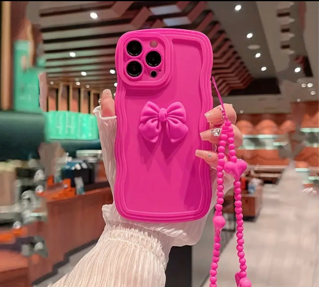 Iphone 16 Pro Max Pink Bow Case